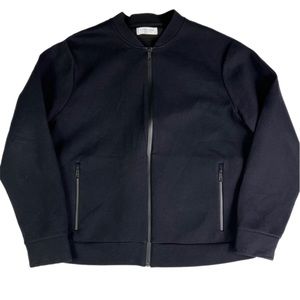 Everlane Solid Black Bomber Jacket XL